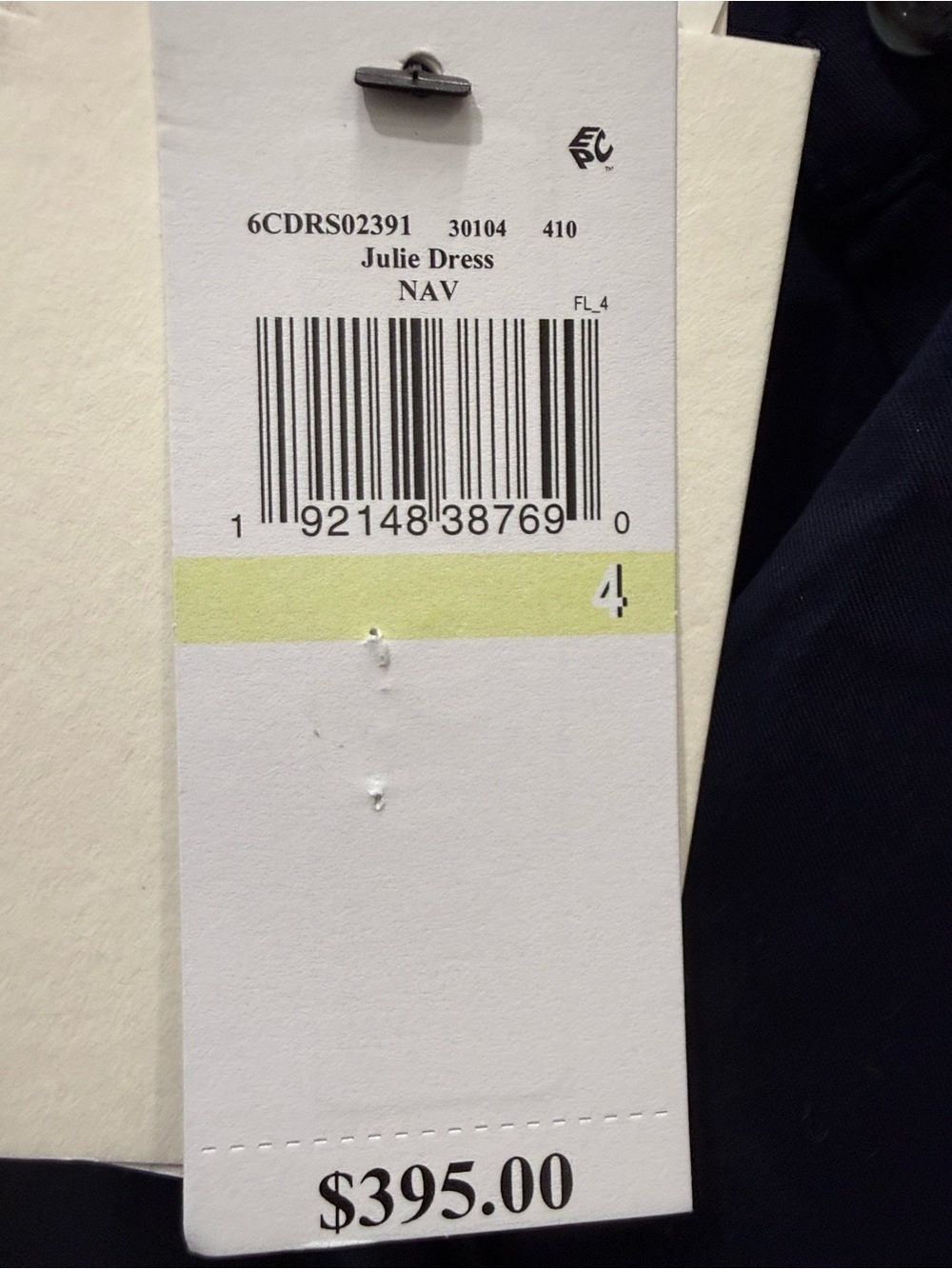 A.L.C. Navy Collared Short-Sleeve Asymmetric Mini Dress - Picture 2 of 8